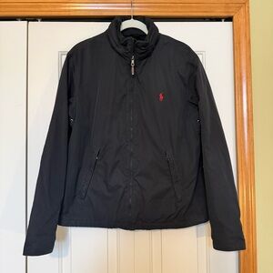 Polo Ralph Lauren Black Fleece Lined Windbreaker